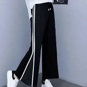 Casual Loose Fashion Ladies Printing Ruffles Pants Elegant Simplicity Temperament All-match New Style Sports Leisure Young Styl